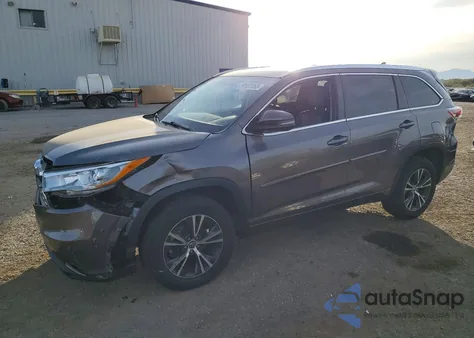 2016 Toyota Highlander Xle из США, поврежденный, VIN 5TDKKRFH7GS506436